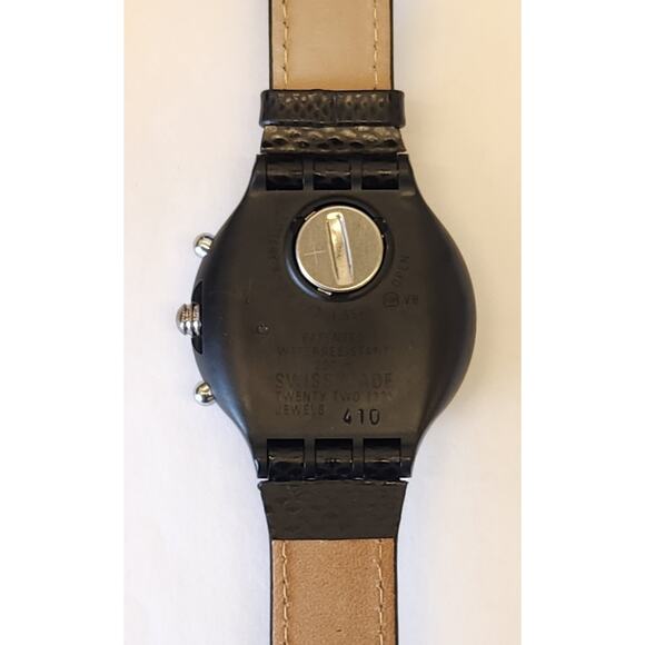Swatch Watch BLACK RUDDER SBB100 1993 AQUACHRONO NON WORKING COLLECTORS DISPLAY - Picture 8 of 9
